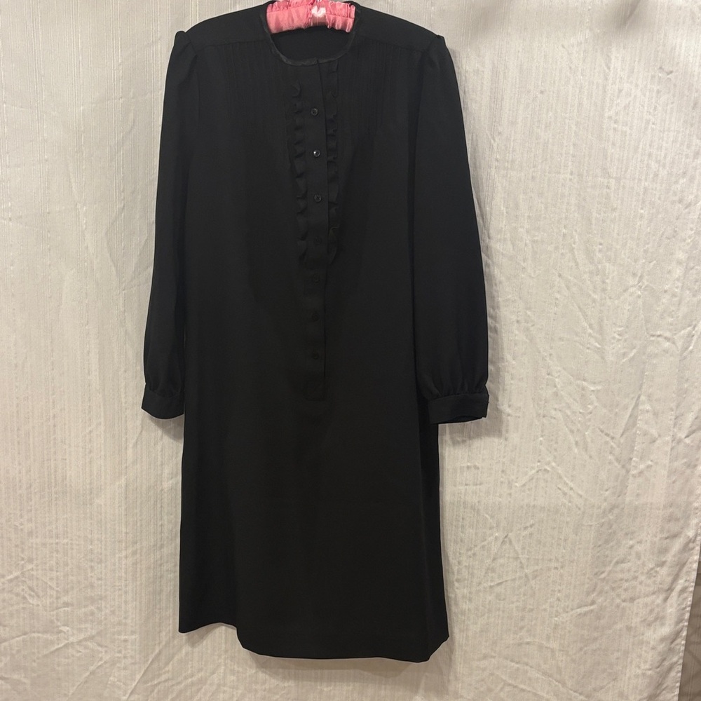 Vintage 1960s Handmade Shift Dress with Matching Belt